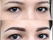 Перманентный макияж бровей -растушовка