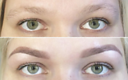 Перманентный макияж бровей -пудровое напыление