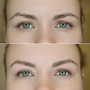 Перманентный макияж бровей-пудровое напыление